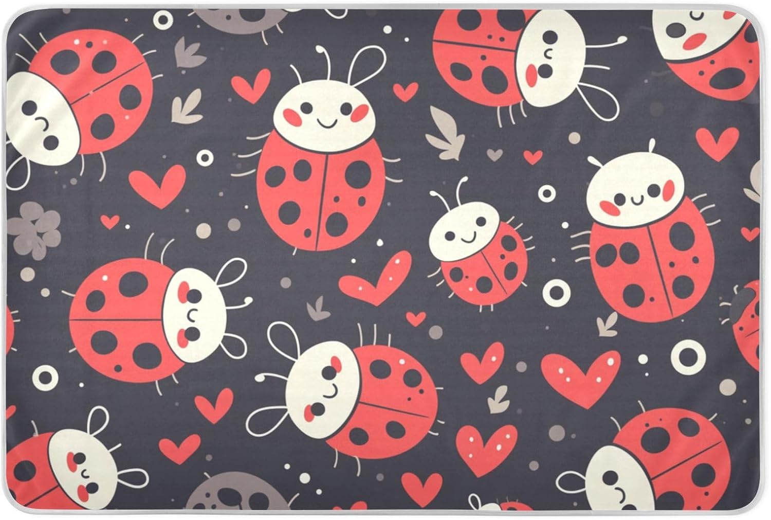 Cute Cartoon Extra Large Resuable Toddler Mattress Pads Highly Absorbent Bed Wetting Sheet Slip-Resistant Travel Mattress for Toddler Kids , 52" L x 34" W