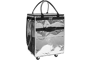 Storematic Foldable XL Wheeled Rolling Storage Tote Bag