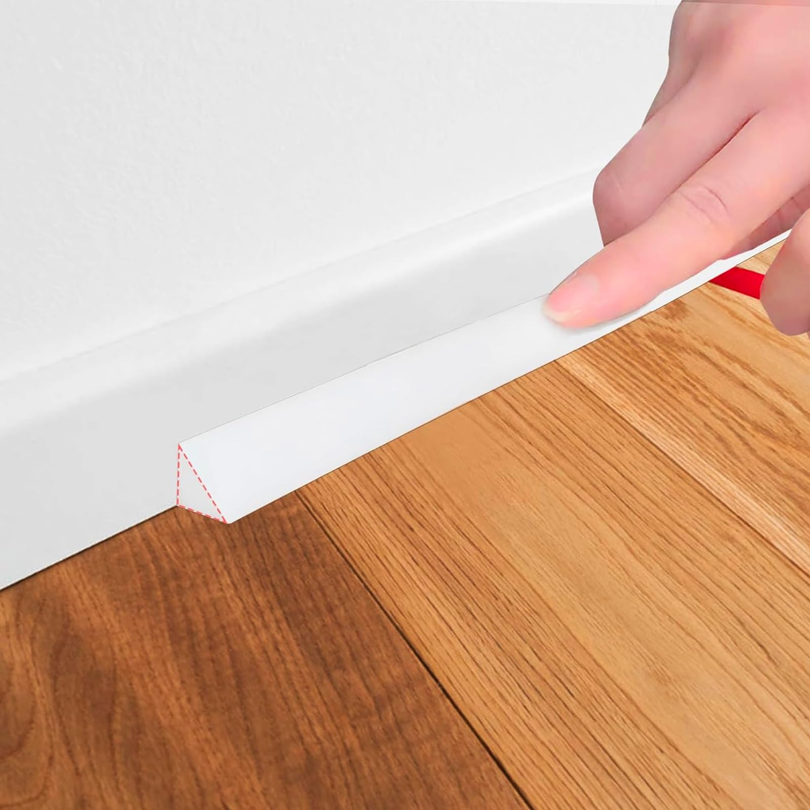 WOLAIYE White Caulk Tae Self Adheive Waterroof, Flexile Caulkig Sealat Stri Sealig Tae for Toilet, Sik, Bathtu, Shower, FloorSmall Size, 3 Meter