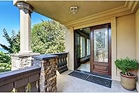 Vista 3 de Vidrio biselado de cuatro luces 11-1/8" cerca del techo