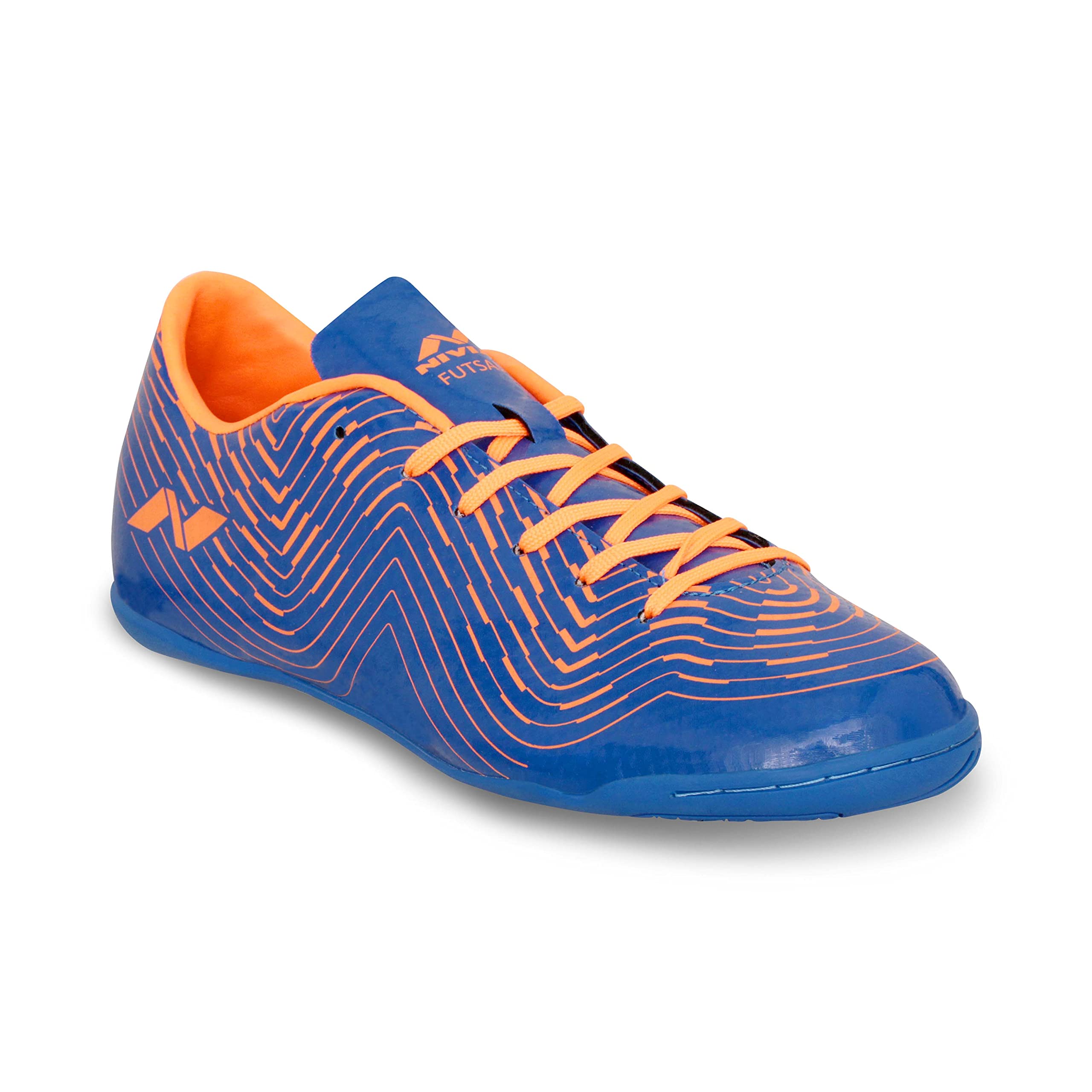 Nivia Encounter 8.0 Futsal Shoe (Royal Blue/Orange, Numeric_5), (1620) (B09B9TRZPZ) Amazon Price History, Amazon Price Tracker