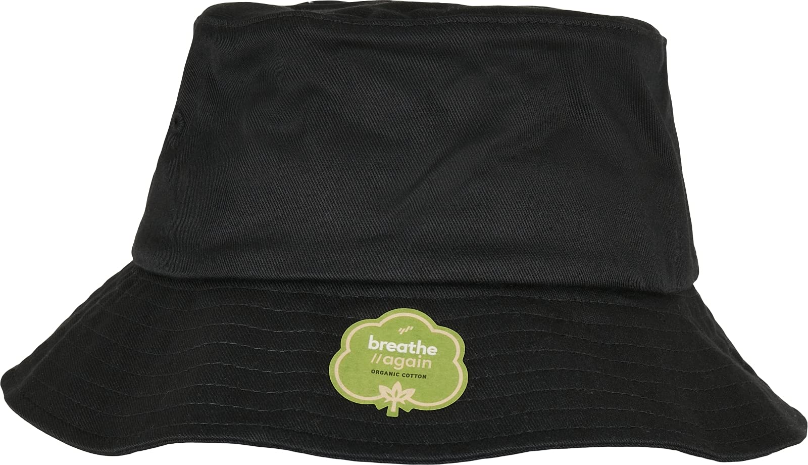 Flexfit Organic Cotton Bucket Hat, Black, One Size