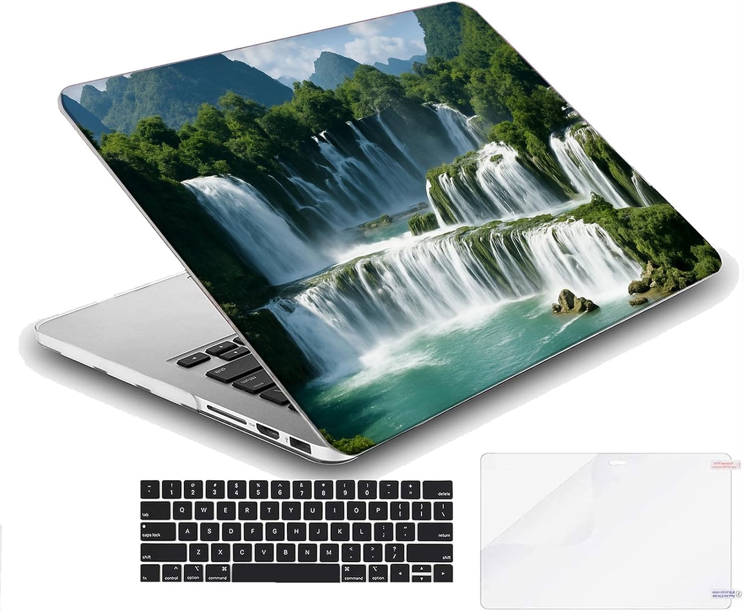 Compatible with MacBook Neo 13-inch, Hard Shell Case with Keyboard Cover and Screen Protector (A3404 A18 Pro chip, 2026 Release) - Waterfall MC23367