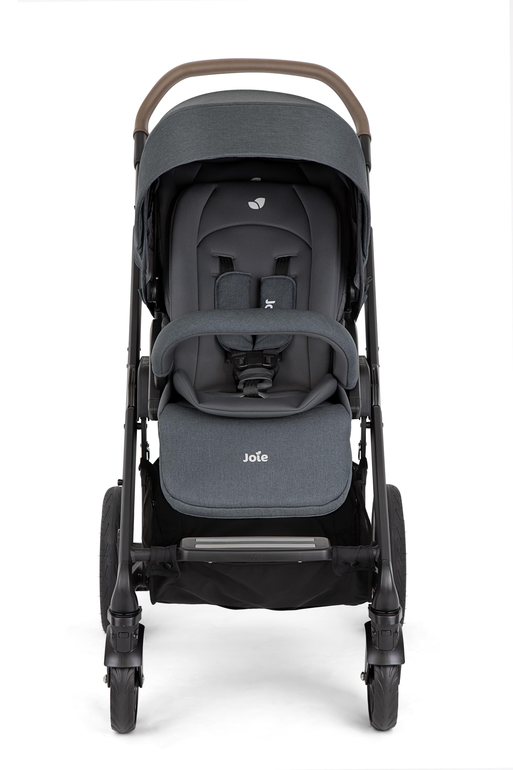 Joie chrome™ dlx trio sistema da viaggio – chiusura assistita, seduta fronte genitore/fronte mondo, parapioggia, navicella chrome™ e seggiolino i-Snug™ 2 inclusi