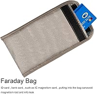 Vista 3 de Faraday - Bolsa antiradiación para teléfono celular compatible con iPhone 12 Pro, funda de bloqueo de señal de seguridad, protección EMF 5G, RF