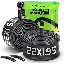 2 Pack 22x1.75/2.125 Bike Tube, 22x1.75 22x1.95 22x2.10 22x2.125 with 35mm Schrader Valve, Butyl 22x2.125 Bike Tube with 2PCS Levers, Compatible with MTB and Cruisers, City, Road Bikes