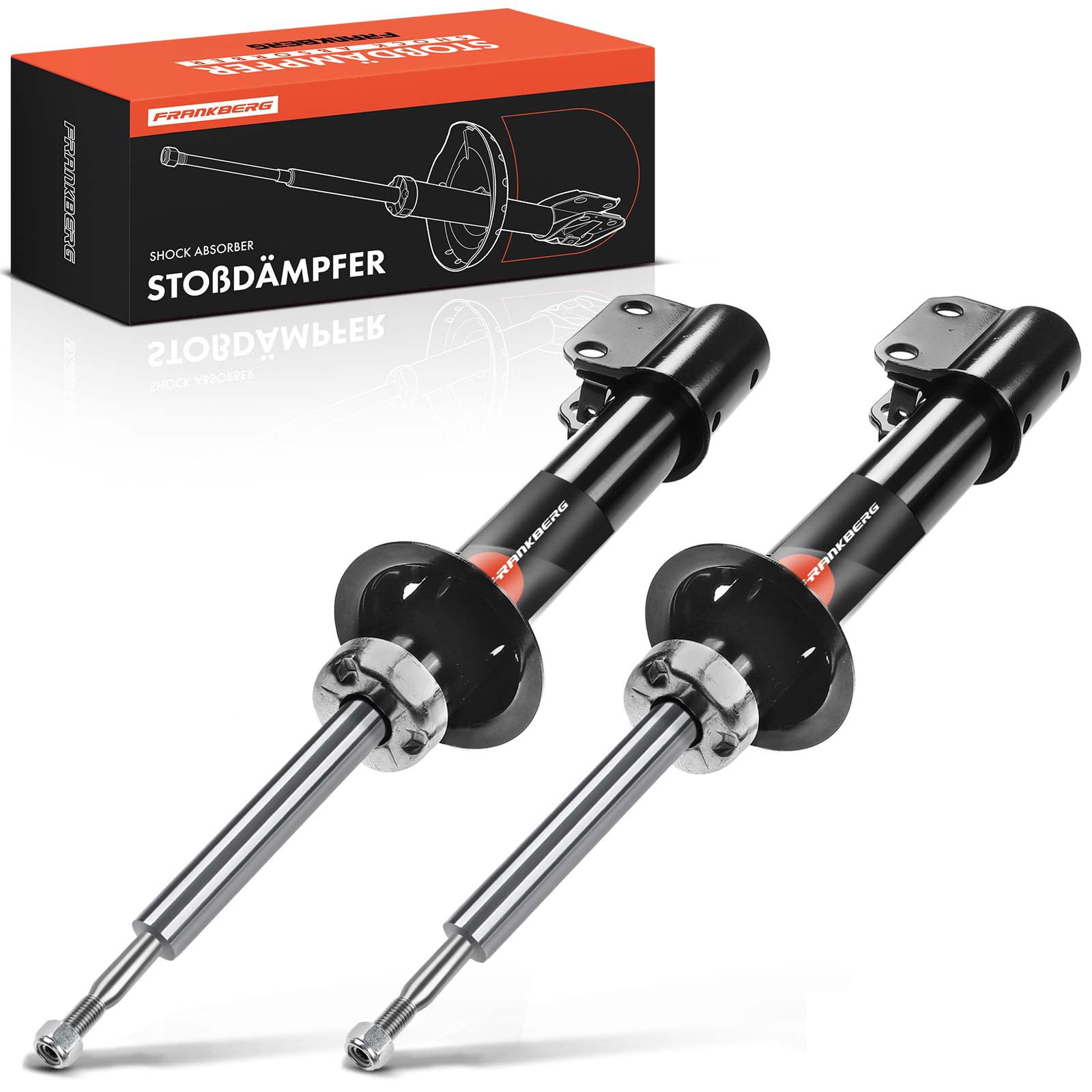 Frankberg 2 amortiguadores delanteros de 500 mm de gas 16242 230055 | Compatible con: M.e.g.a.n.e I Clásico LA0/1, M.e.g.a.n.e Scenic JA0/1, Scénic I MPV FA0 JA0/1, M.e.g.a.n.e I BA0/1