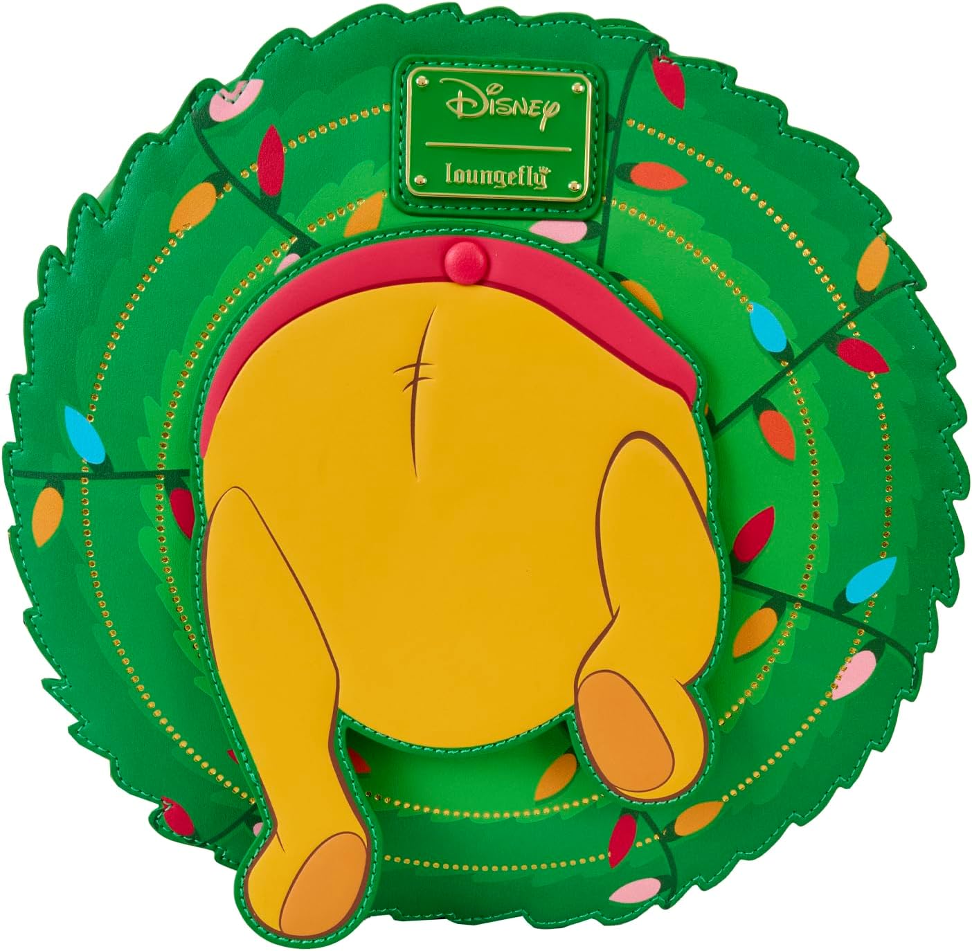 Winnie The Pooh Stuck In Wreath Glow Crossbody Bag