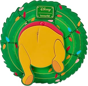 Winnie The Pooh Stuck In Wreath Glow Crossbody Bag: Handbags