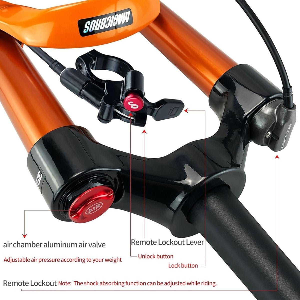 Amazon.co.jp: 26/27.5/29インチマウンテンバイク用サスペンション
