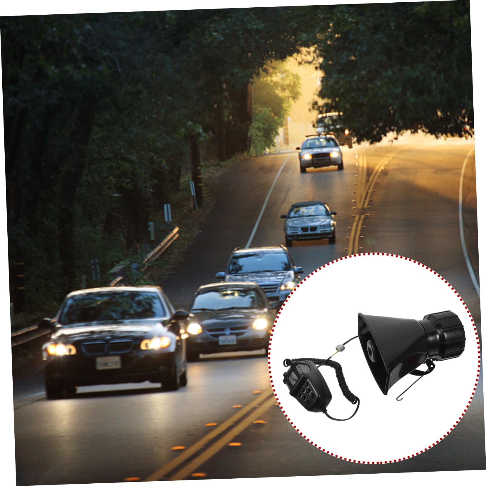 NUOBESTY Sistema De Bocina De Advertencia Alarma Vehicular Tonos Bocina para Camión y Coche para Seguridad Carretera y Alertas De Emergencia