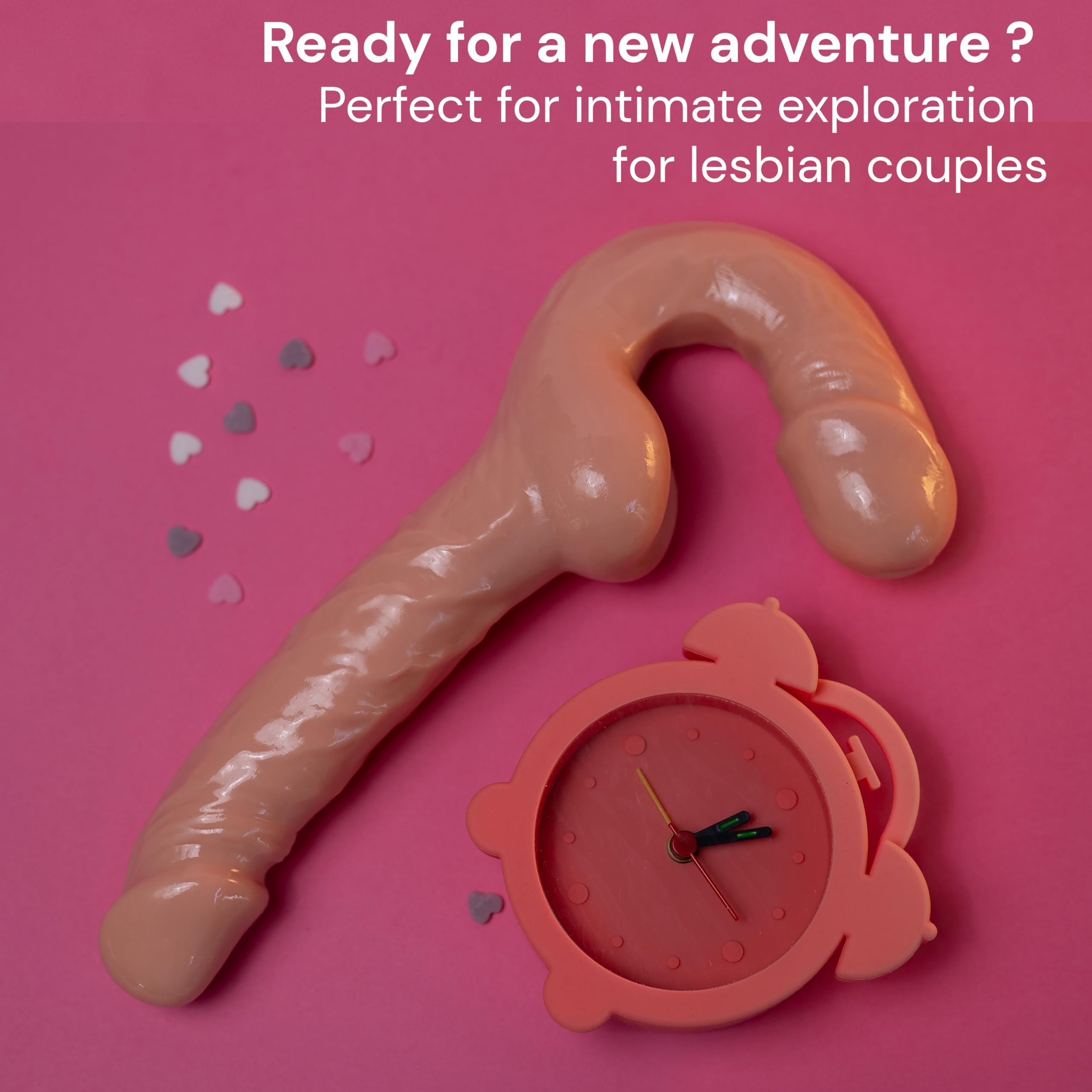 FOPS Doppio Dildo Realistico 15cm⌀3.6cm 11cm⌀4.2cm TPR Morbido Doppia Testa Flessibile Impermeabile Dildo Anale Strap On Per Donne Lesbiche Sex Toys Coppia Per Piacere Intenso D43