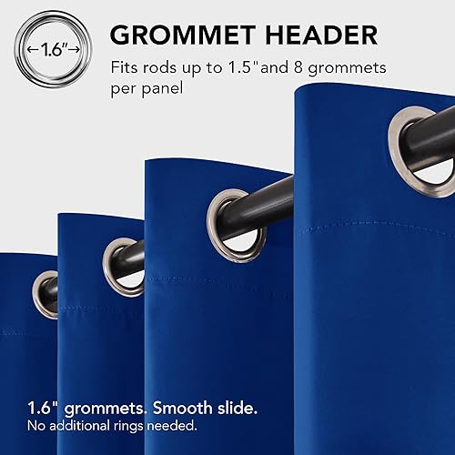 Miniatura 8 de Deconovo Cortinas opacas con ojales.