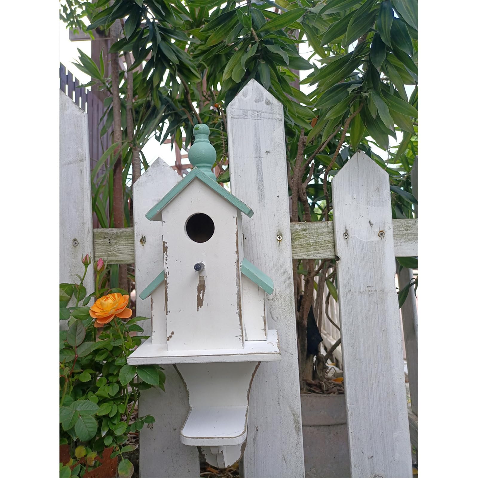 Patios nido de madera para colibríes, balcones al aire libre, hábitat de pájaros, casa de cría para pájaros cantores, nido de cría para patio trasero