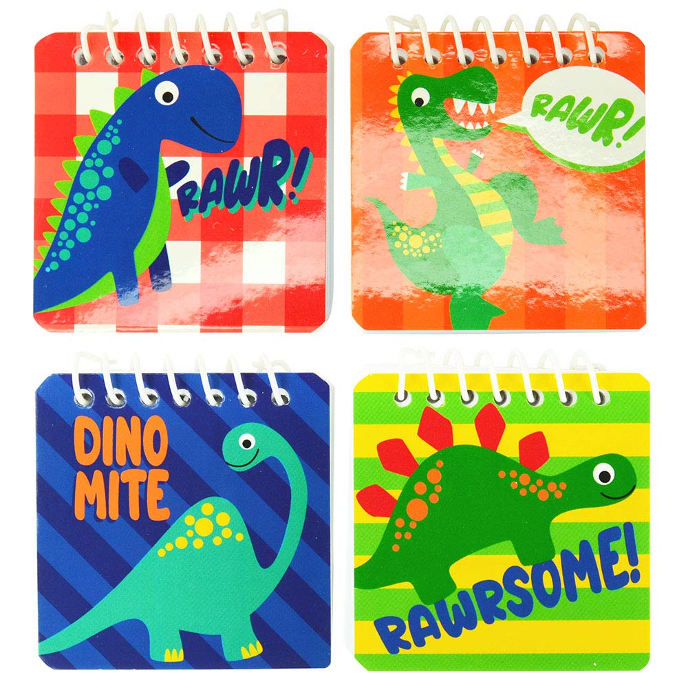 Kipp Brothers Dinosaur Mini Spiral Notebooks (Pack of 12 Notebooks)