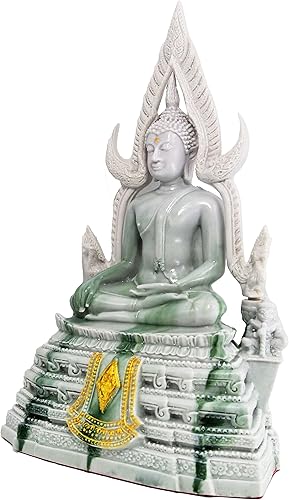 Miniatura 5 de BUDDHO Chinnaraj Estatua de Buda de 12 pulgadas de alto. Estatua de Buda tailandés para decoración del hogar, escultura de Buda pequeño regalo de