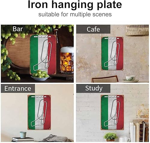 Miniatura 4 de Monza Poster Metal Sign Tin Metal Retro Wall Decor for Home,Street,Gate,Bars,Club