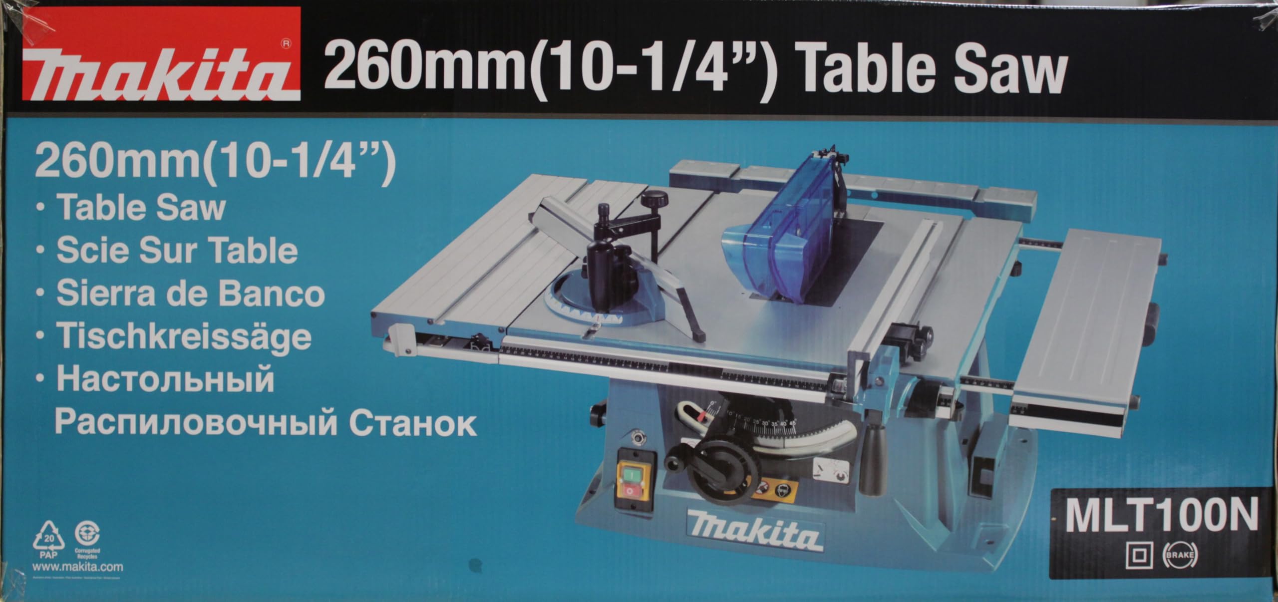 Makita MLT100NX1 Tischkreissäge 260 mm mit Untergestell