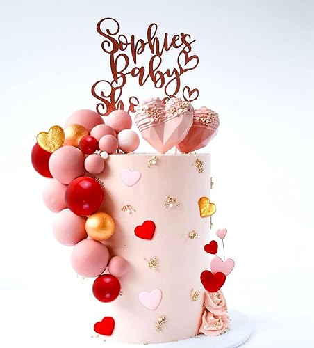 Miniatura 4 de 42 piezas de decoración para tartas de bolas, mini bolas, decoración de tartas, decoración de tartas de corazón, bolas para decoración de tartas,