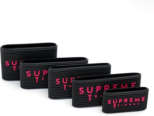 Supreme Trimmer Clipper Grip - Pinzas profesionales de peluquería 10 piezas bandas de cortapelos antideslizantes SGR50 manga de barbero para