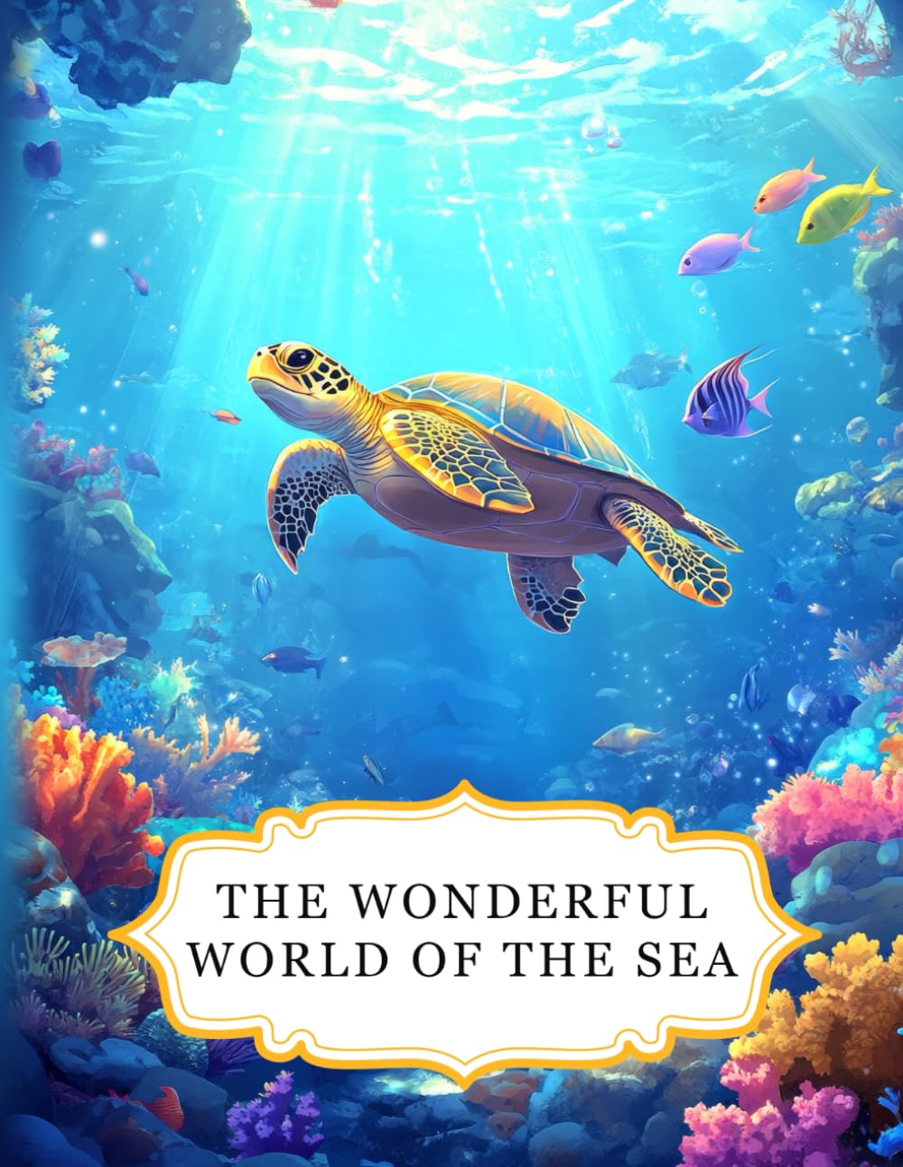 The Wonderful World Of The Sea: A relaxing ocean-themed colouring book for adults – with 50 beautiful designs for stress relief, mindfulness and creative escape (Beautiful worlds)