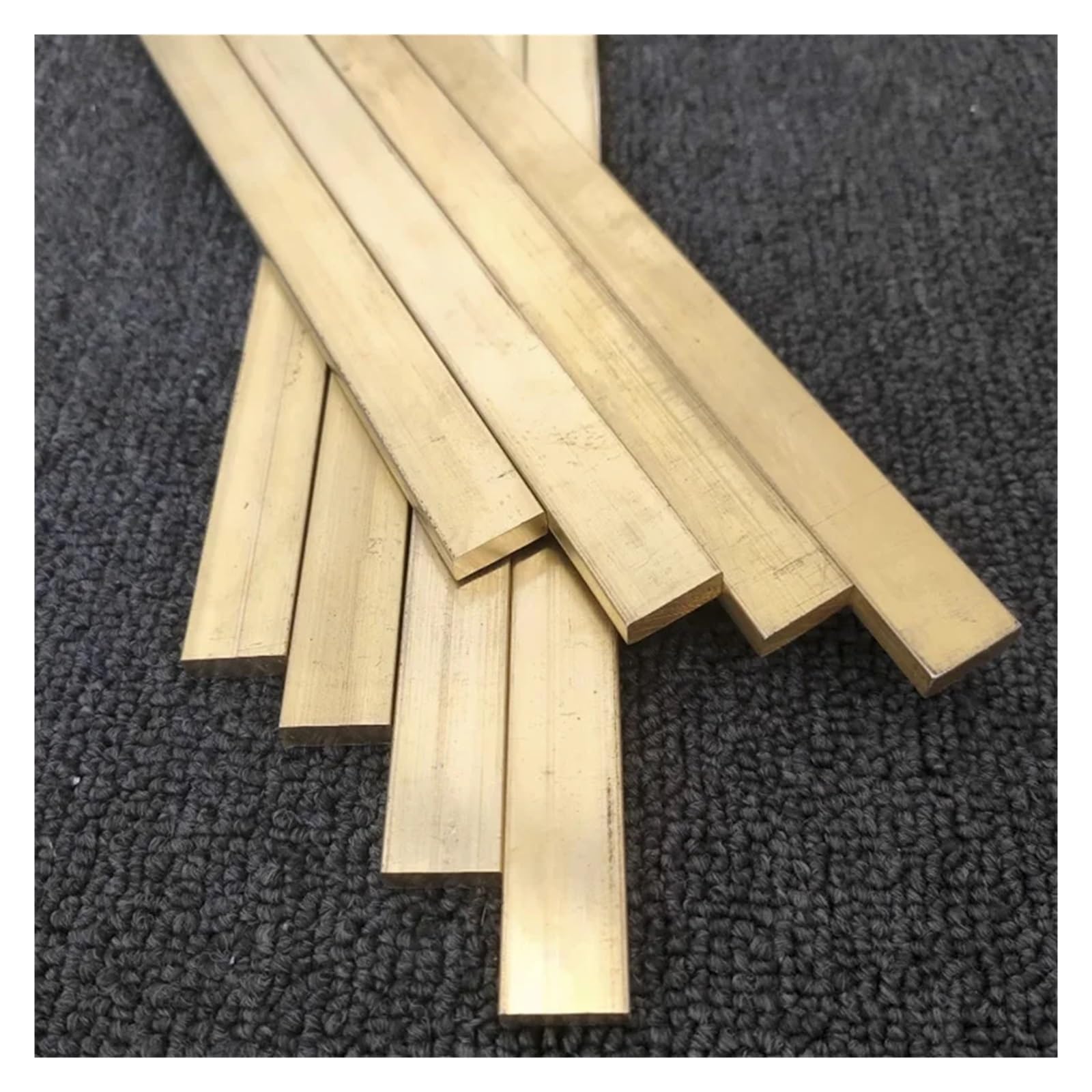 Barre plate en laiton de 50 cm, épaisseur: 5mm, 3mm, 2mm, 1mm, alliage de cuivre, solide, pièce de fixation faite à la main, matériau métallique. for la fabrication de couteaux et l'artisanat(Length 5