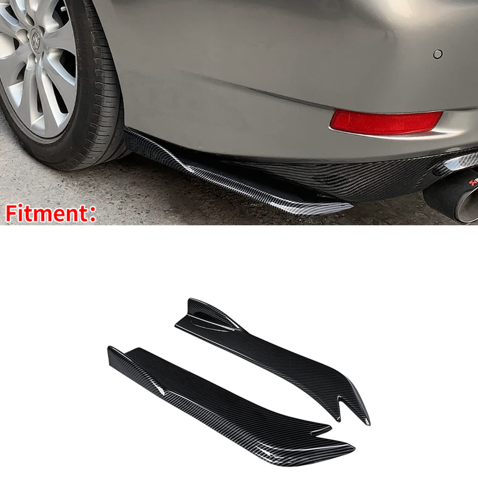 pour Lexus GS 2012-2020, Pare-Chocs arrière de Voiture Spoiler Wrap Protector Garniture Accessoires Bande décorative ABS Kit