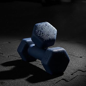 Neoprene Dumbbells Set Pair – Iron Hand Weights for Strength Training, Aerobic Workout & Home Gym Fitness (0.5kg–10kg)