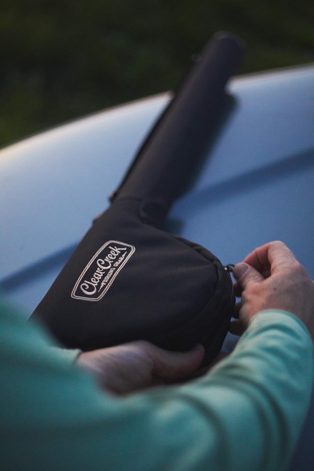 Clear Creek Portable Fly Fishing Rod & Reel Case 9’ - Complete Storage Protection - Easy to Carry - Durable, Abrasion Resistant Water-Resistant and Works with Fresh + Saltwater Rods