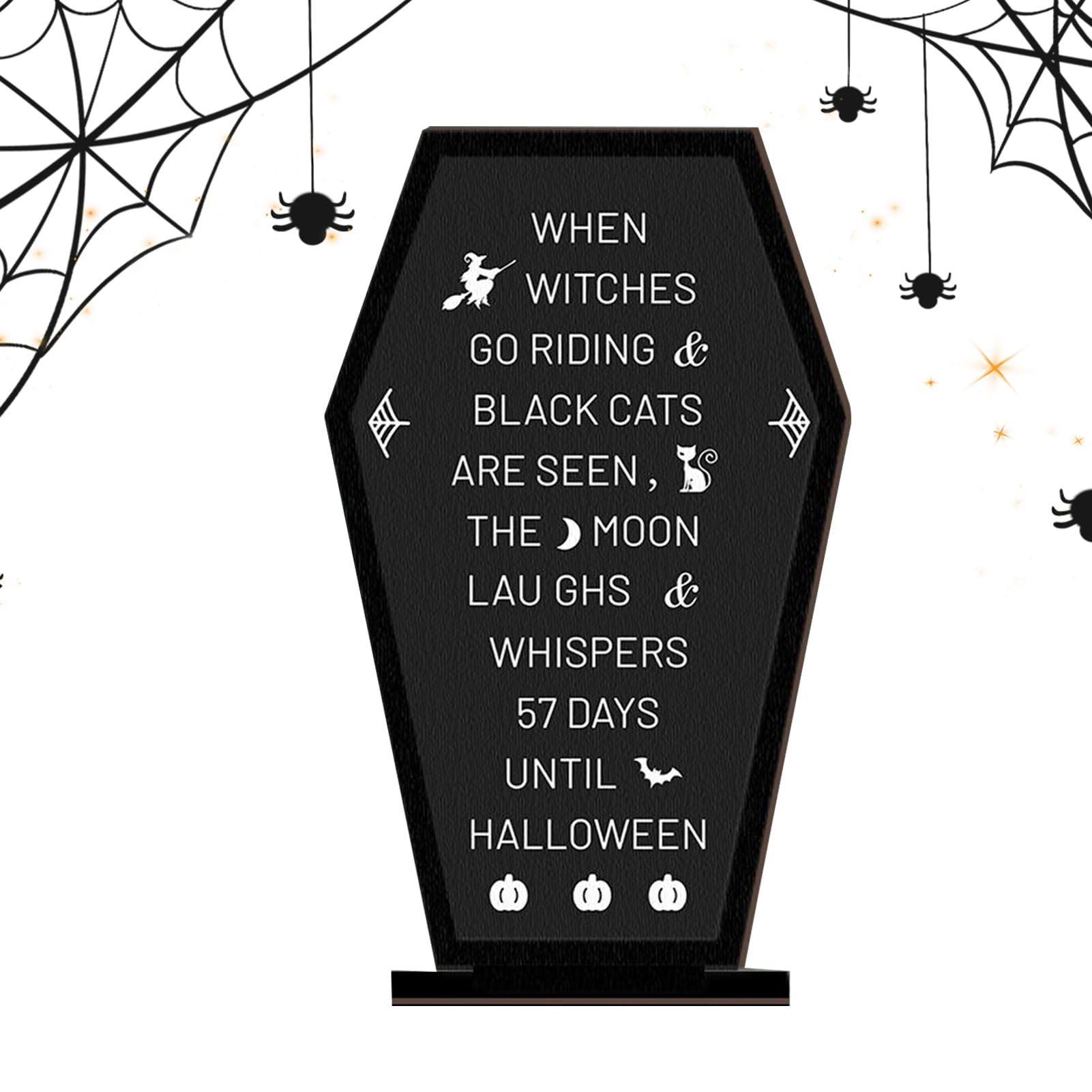 Panneau cercueil bois pour table d'Halloween : finie la décoration plastique fade