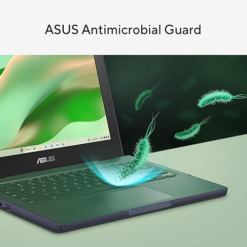 Miniatura 4 de ASUS Chromebook CR11 - Laptop resistente, pantalla de 11.6 pulgadas, procesador Intel N100, 4 GB de RAM, 64 GB de almacenamiento eMMC, protección