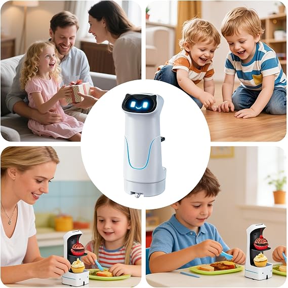 Smart Robot For Delivery | Interactive Intelligent Remote Control Robot Toy | Children Educational Toys With Light And Sound | For Birthday Easter Christmas Halloween, 22.5x10.6x10.8cm