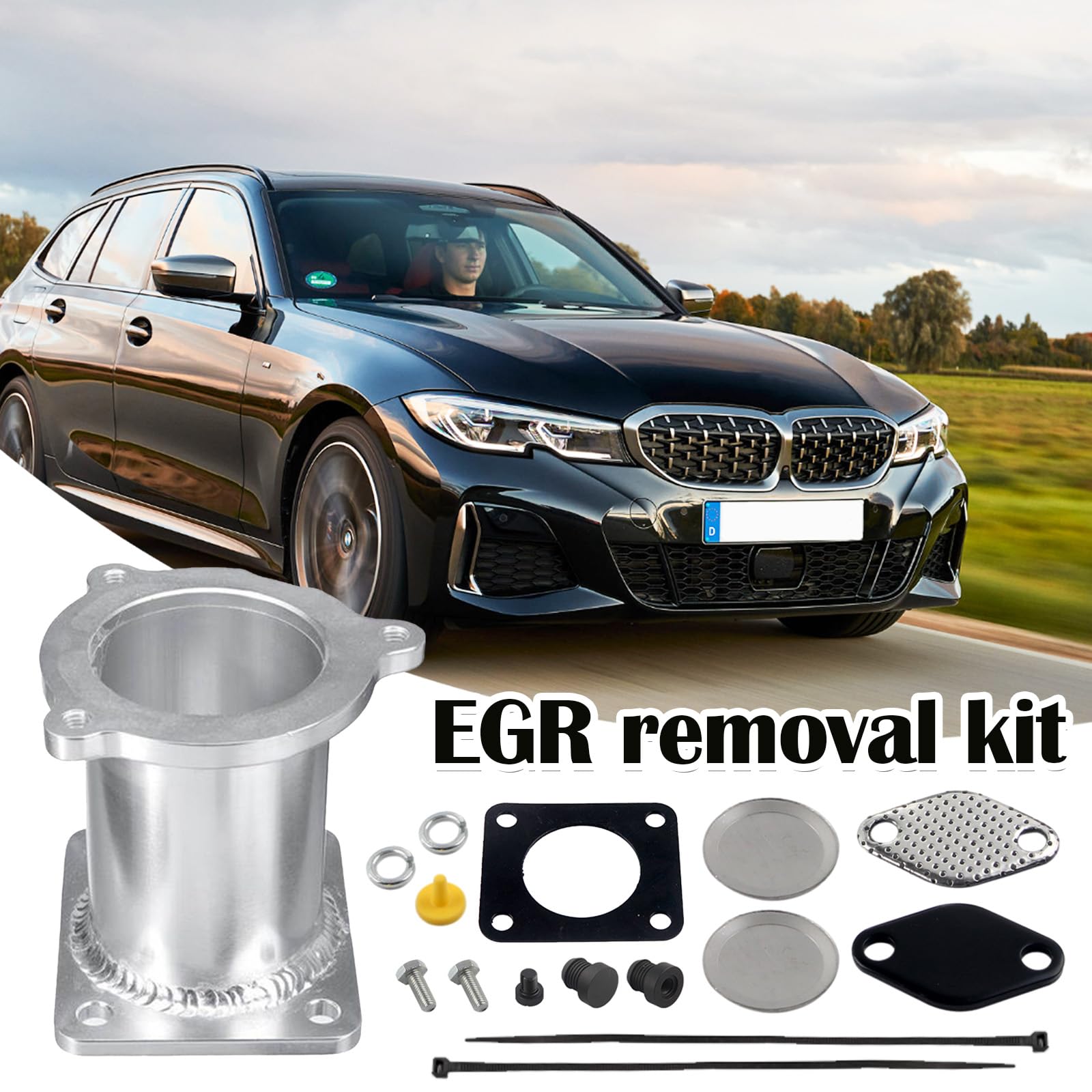 Kit Di Rimozione Valvola EGR E Eliminazione Radiatore Per BMW M47n2 E M57n2 - Regolazione Tubo Sostitutivo Per E87 E90 E92 E93 E60 OEM 11717804381, 11717792077