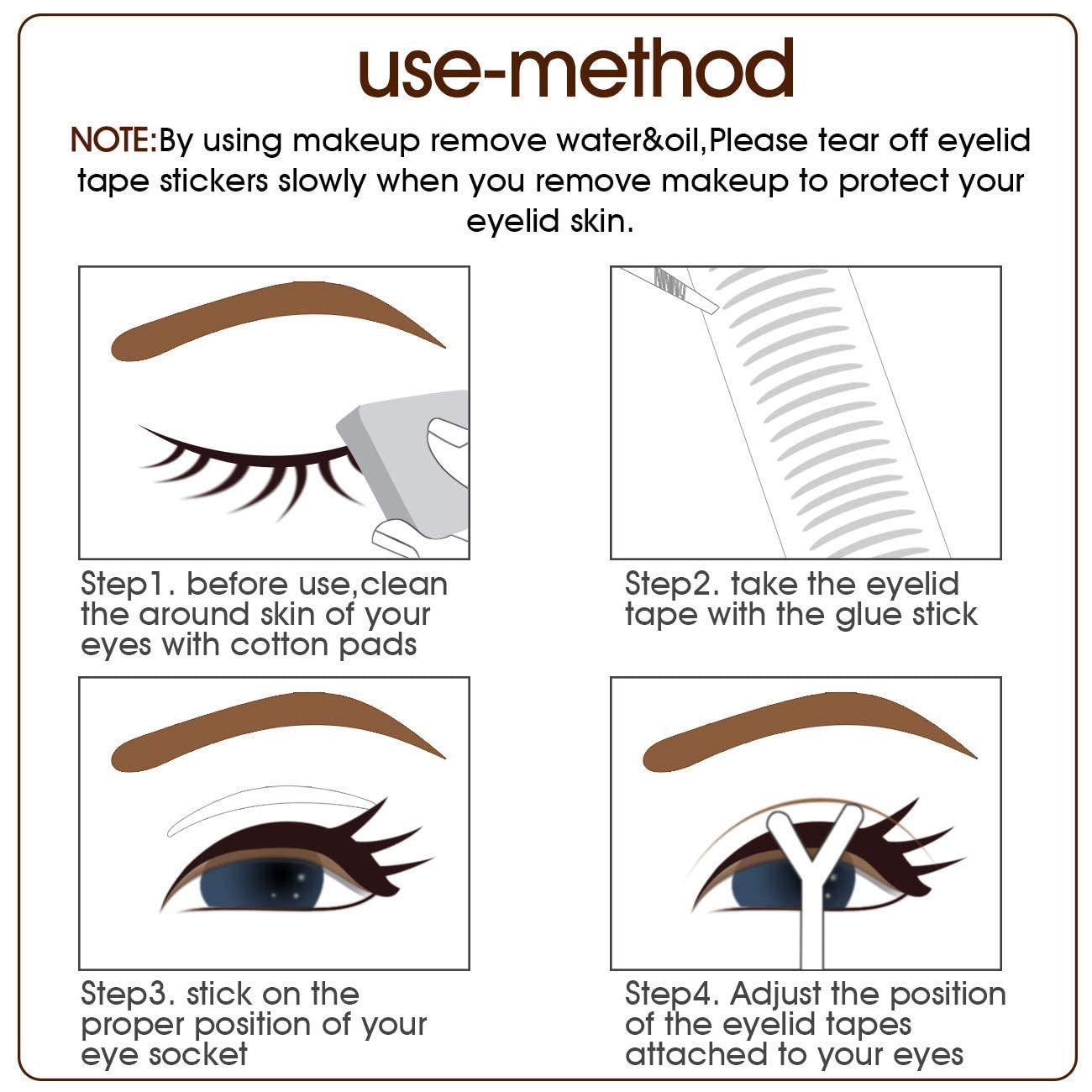 Buy Ultra Invisible Twosided Sticky Double Eyelid Tapes Lift Strips