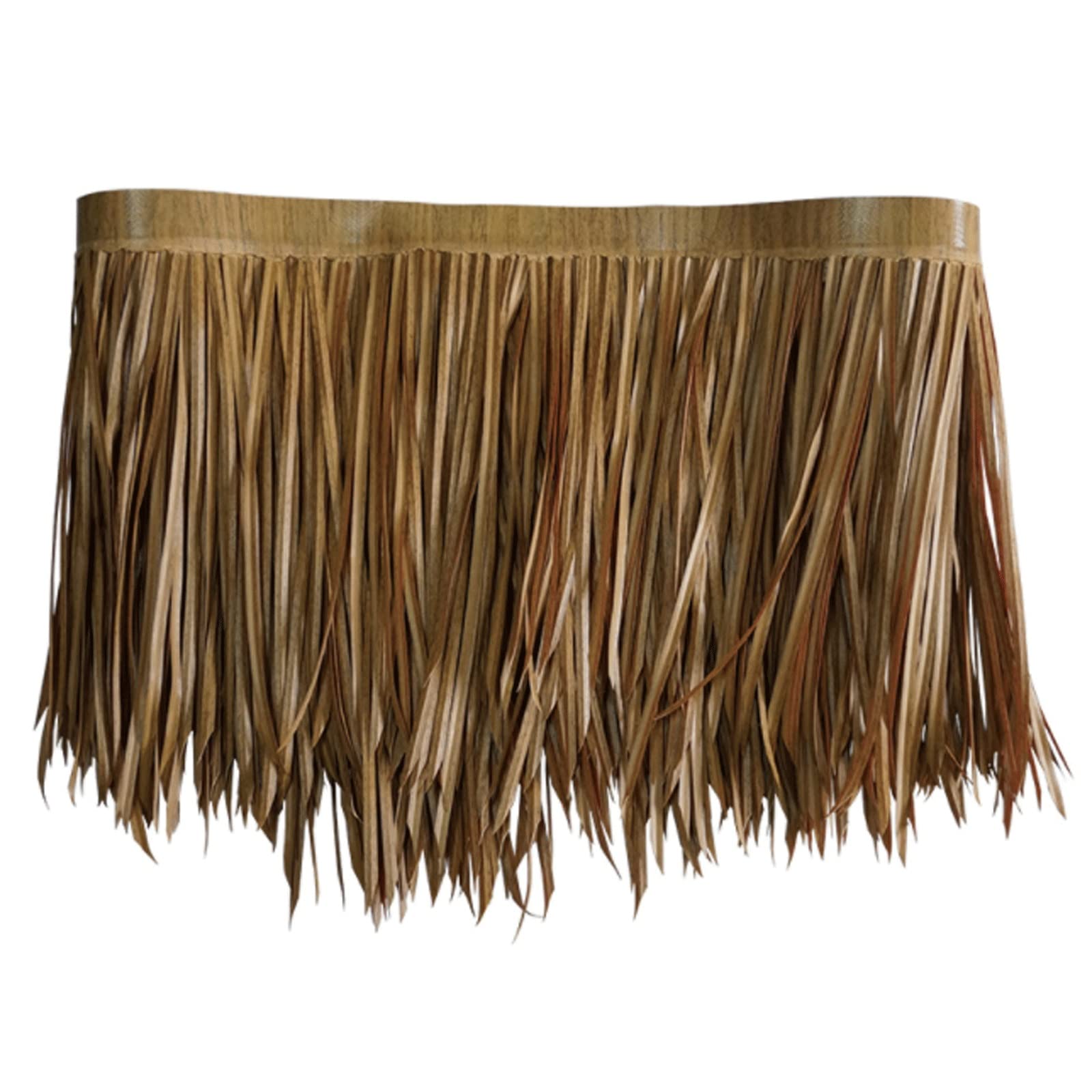 1.65X3.3ft Thatch Roofing Tiles Rolls Duck Blind Boat Blinds Raffia Grass Hut, Palm Thatch Rolls Duck Boat Blinds Straw Roof, Grass Runner Material Decorations Waterproof for Umbrella Covers Mini Bar