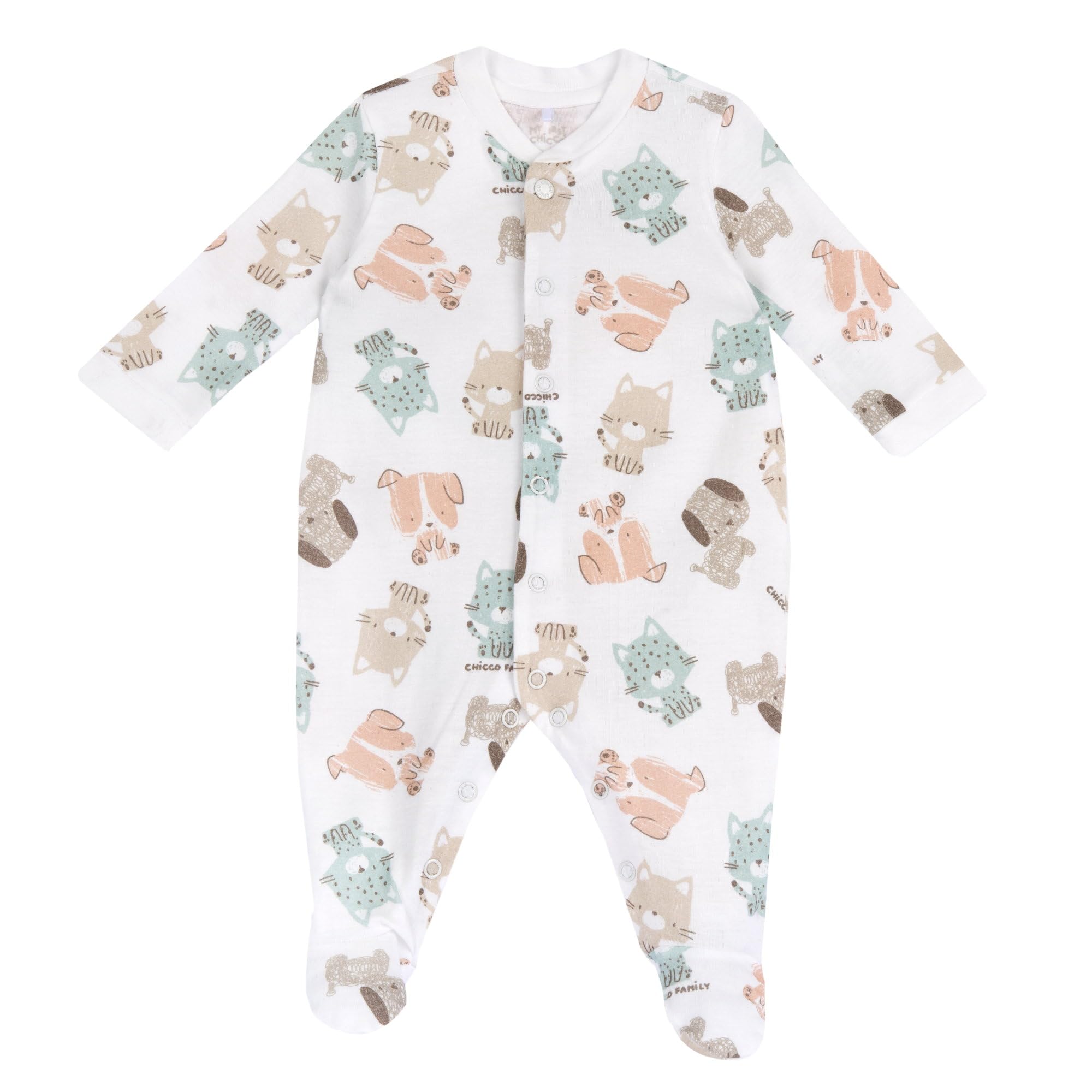Chicco Tutina con Apertura Frontale Pigiamino per Bambino e Neonato Unisex-Bimbi