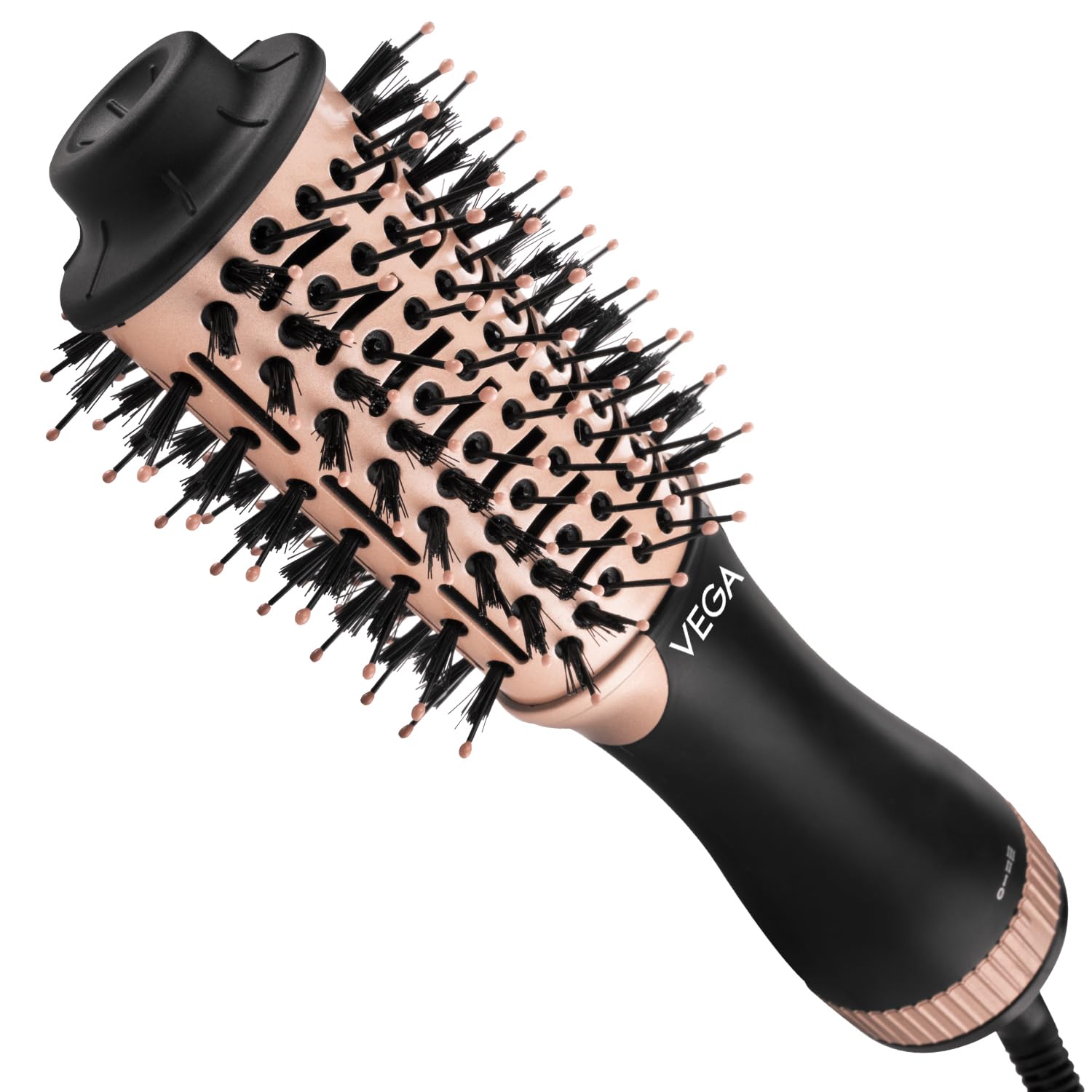 VEGA Litstyle L3 Volumizer Hair Blow Dryer Brush With 3 Heat/2 Speed Settings, 360° Airflow Vent, 3 in 1 Compact Hot Air Brush For Women, Tourmaline Ceramic Coated Barrel, 500 Watts, (VHSD-03)