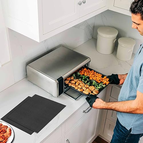 Miniatura 5 de Palksky Forros para horno para freidora de aire, 4 unidades compatibles con Ninja Foodi SP101 SP201 SP301, alfombrilla antiadherente para horno