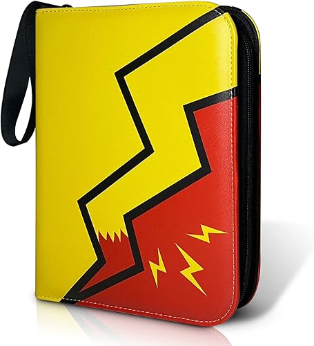 Game Depot Carpeta de tarjetas para carpeta de tarjetas Pokémon 4 bolsillos 400 bolsillos con 50 fundas extraíbles