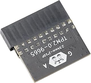 Pomya Módulo de segurança de criptografia TPM 2.0, módulo de segurança de processador TPM, criptografia forte de 20 pinos, componentes de sistema de módulo TPM preto para LPC, PC