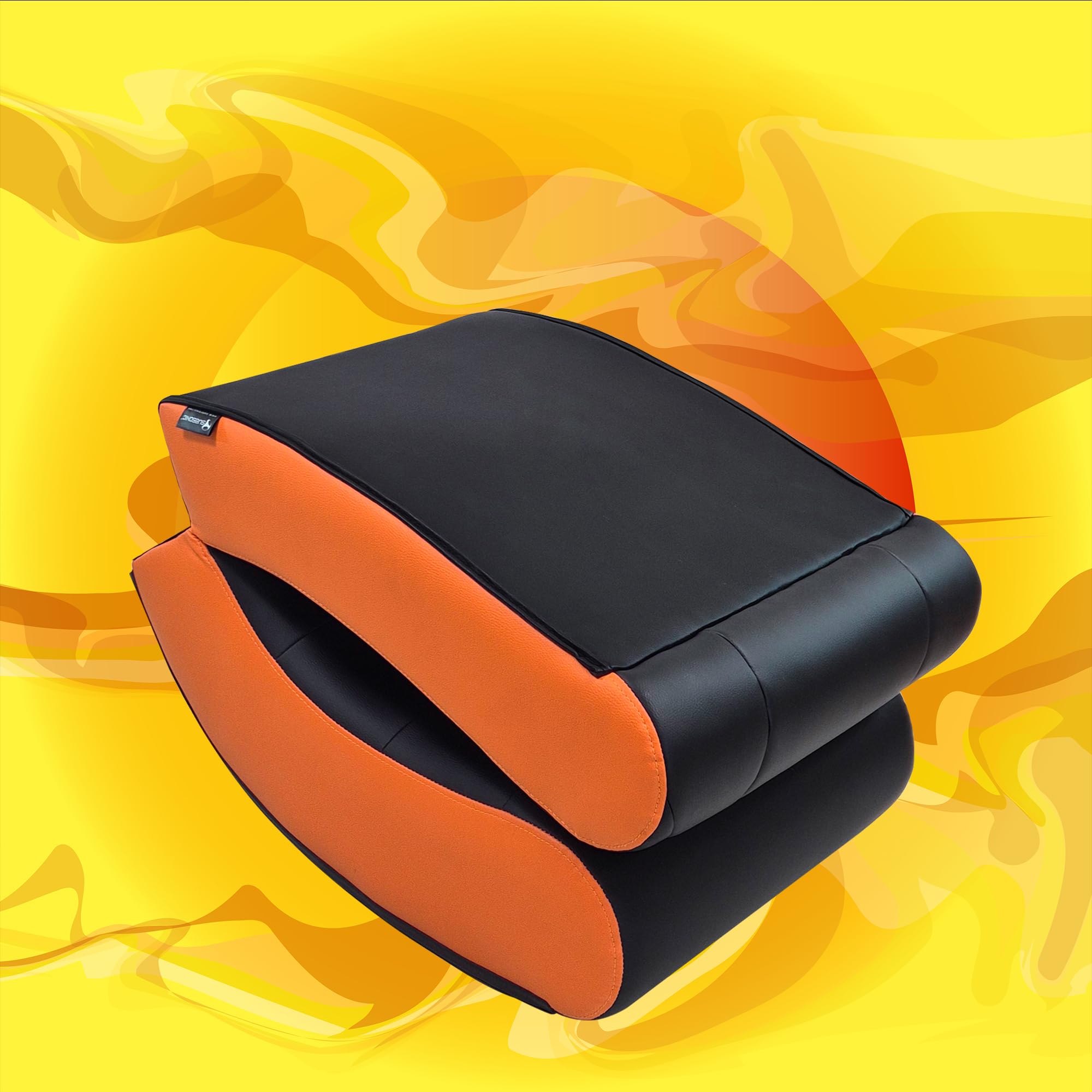 SUBSONIC – Gaming-Schaukelstuhl Dragon Ball – Ergonomischer Schaukelstuhl mit offizieller Lizenz – Kunstleder in Schwarz und Orange mit Stickereien – Bequemer Stuhl für Wohnzimmer oder Schlafzimmer