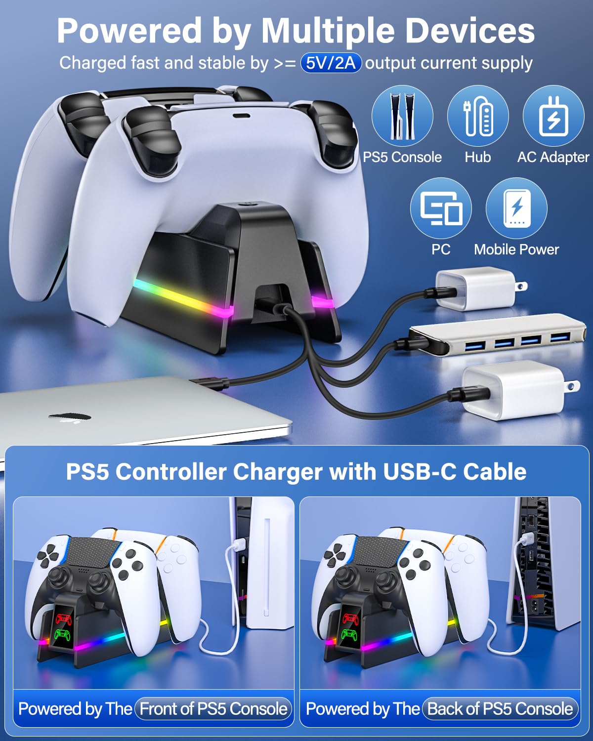 Amazon.co.jp: PlayStation 5 Dualsense & Edge コントローラー用PS5 