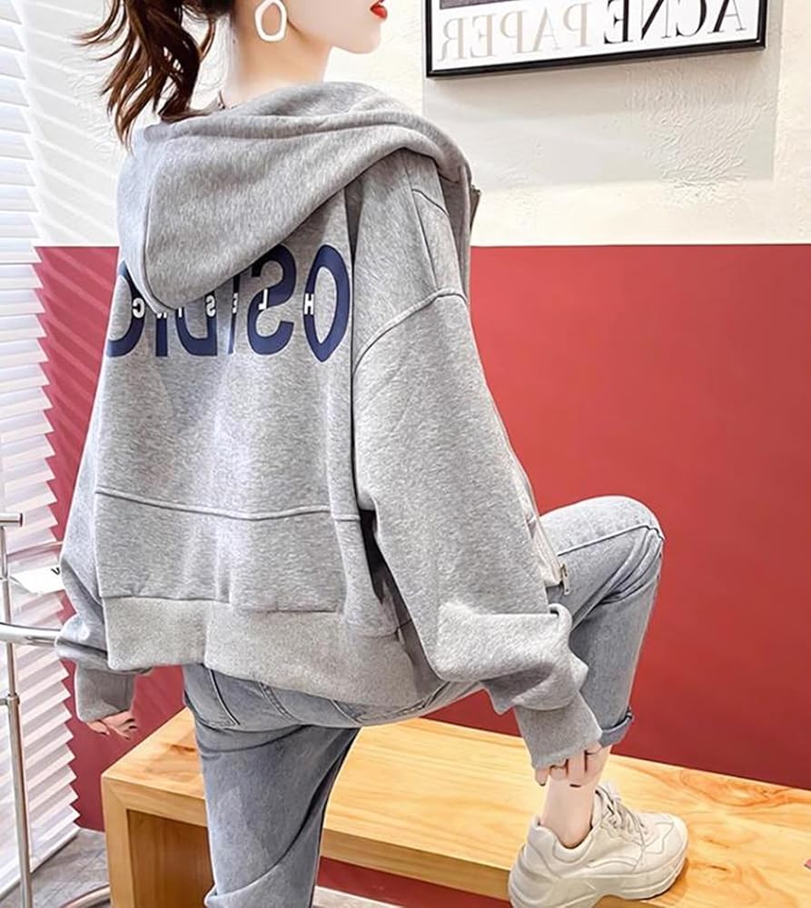 Amazon.co.jp: [二力] ジップパーカー レディース 秋服 トップス