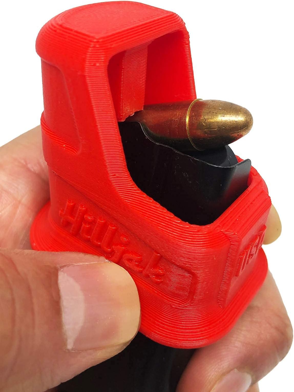 3D Printed Magazine Speed Loader Designed to fit Sig P365 Springfield Hellcat Walther P99C, Canik TP9, Taurus GX2 GX4 PT809 809C PT24/7 PT92, PT99, TH9 Ruger Max-9 S&W Shield Plus CSX, QL9P Red