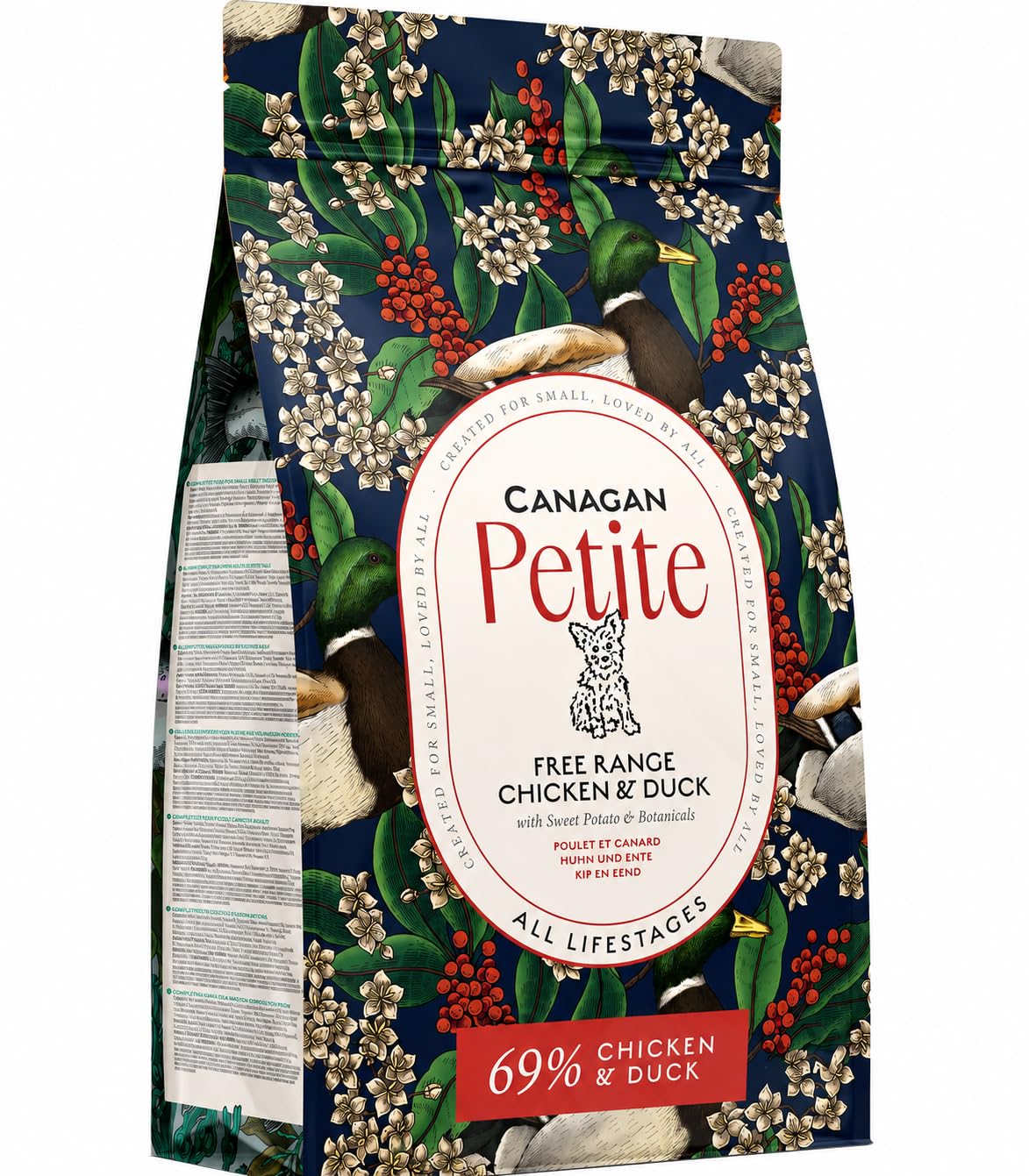 Canagan Petite Chicken & Duck Dry Dog Food For Small Dogs (1.5 kg) Pack of 3 bag (limited deal. price promised)
