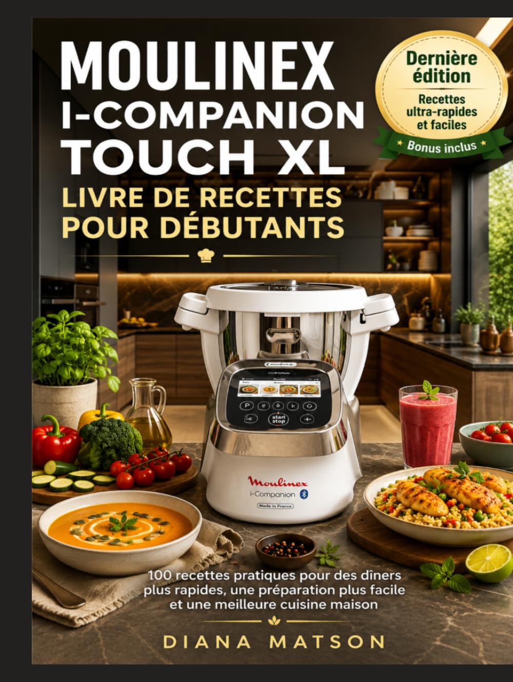 MOULINEX I-COMPANION TOUCH XL LIVRE DE RECETTES POUR DÉBUTANTS: 100 recettes pratiques pour des dîners plus rapides, une préparation plus facile et une meilleure cuisine maison