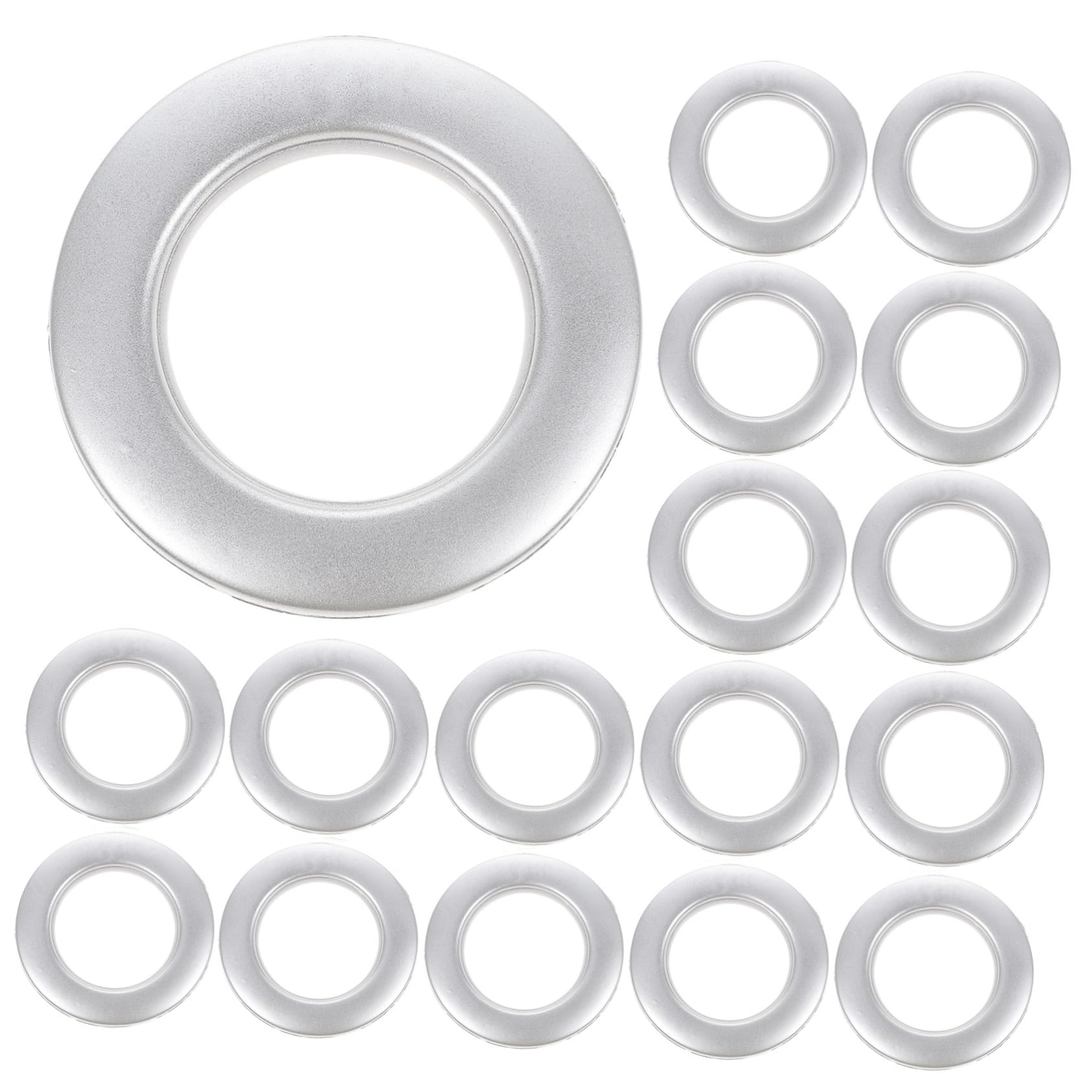 Œillets de Rideau Anneaux Romains en Plastique Silencieux 75 Installation sans Outils Lot de 75 Pièces pour Décoration de Tissu pour Rideaux pour DIY