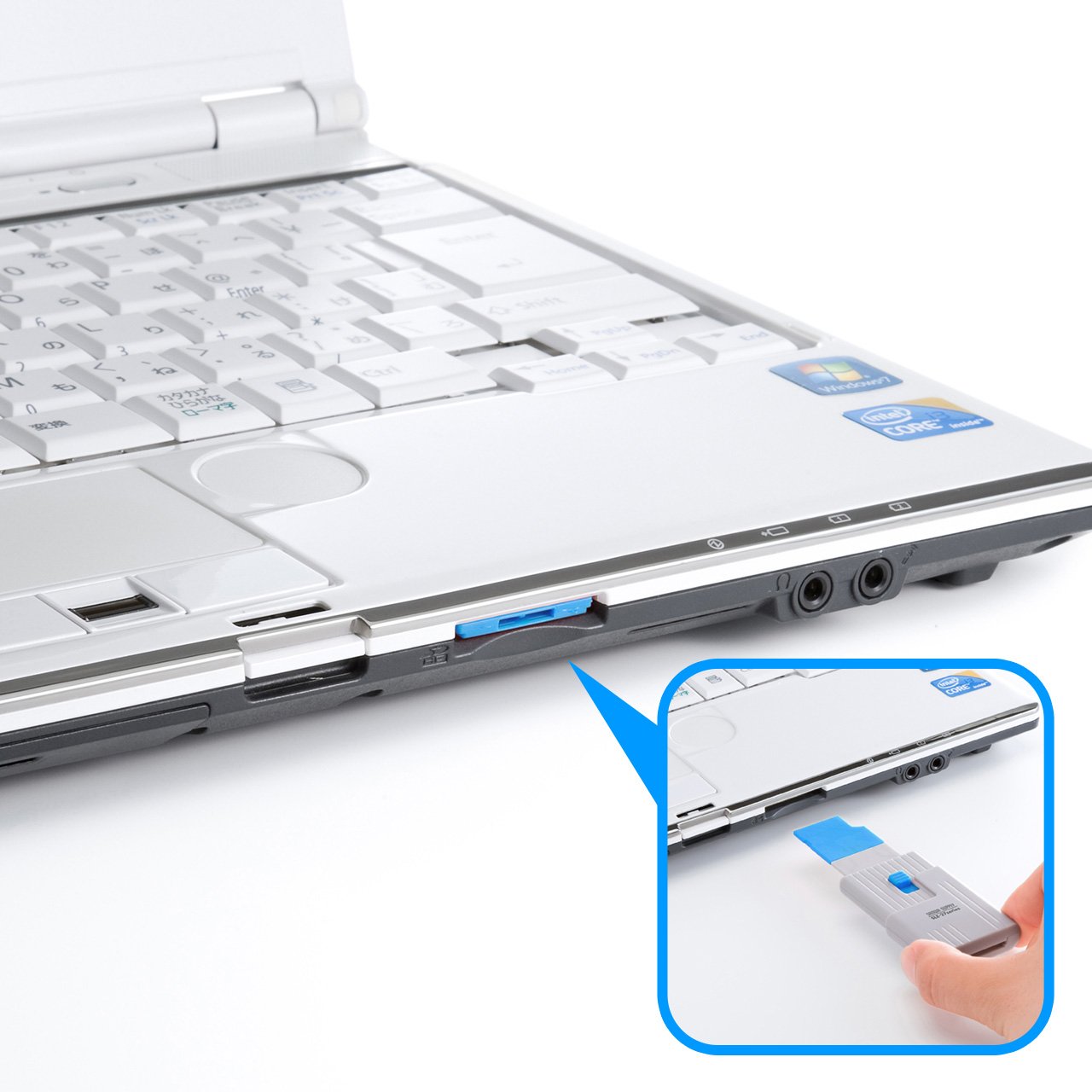 Amazon.co.jp: サンワサプライ SDカードスロット取付セキュリティ(e 