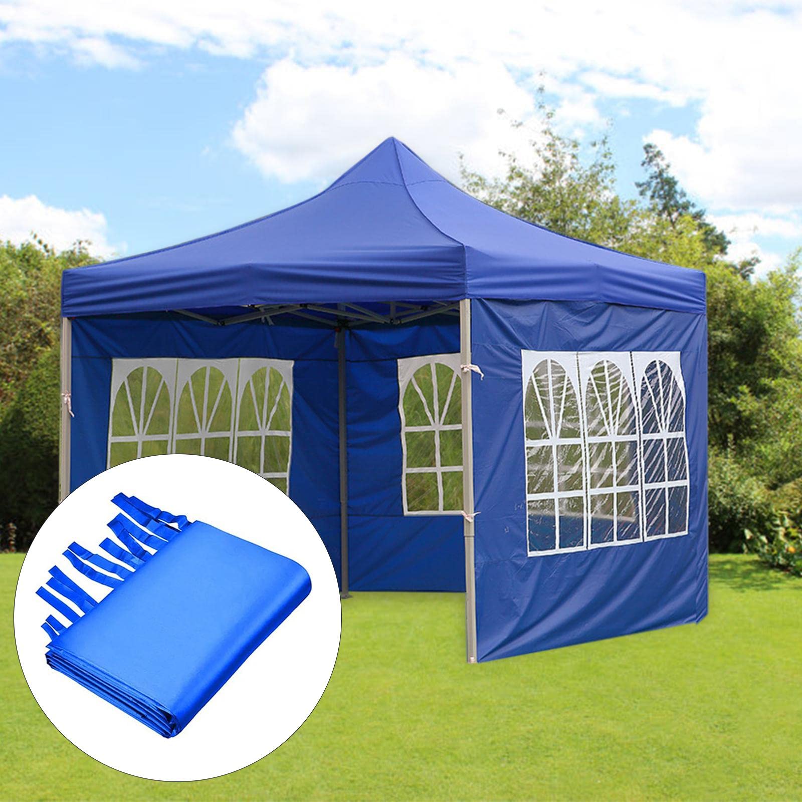1X Gazebos Tent 3X2M Camping Outdoor Canopy Mesh Side Wall Party Blue|Home Decoration Items for Living Room Durable Home Garden Tool Kit for Soil Cultivator-image-34
