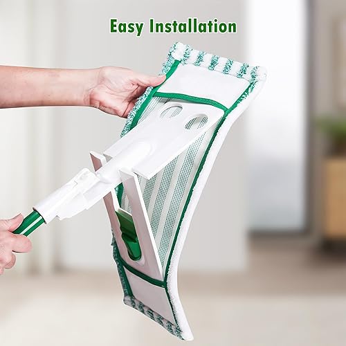 Miniatura 4 de Paquete de 6 repuestos de microfibra para mopa Libman de microfibra húmeda y seca, almohadillas de microfibra reutilizables para pisos